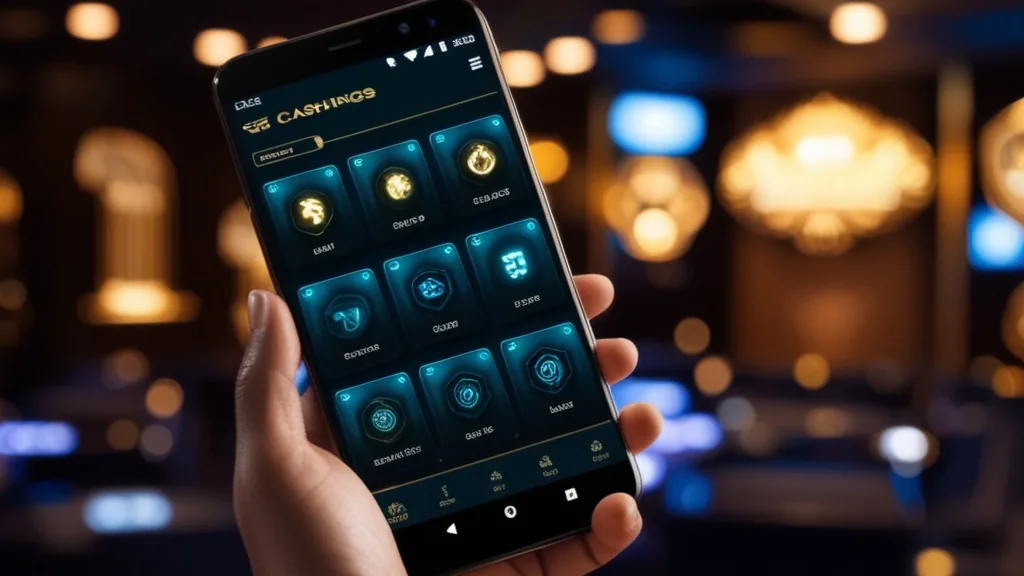 Οθόνη Android με καθαρή πλοήγηση σε εφαρμογή καζίνο